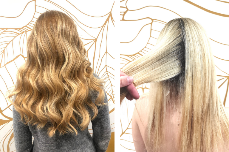 Hair color biondo